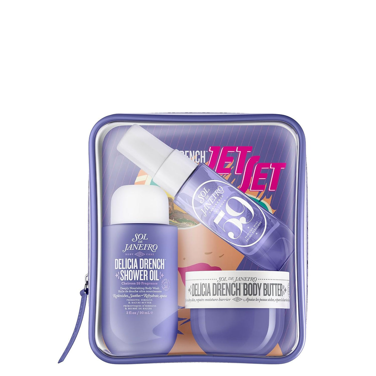 ✨3-Piece Travel Body Care Set – Body Wash, Moisturizing Cream & Perfume Mist