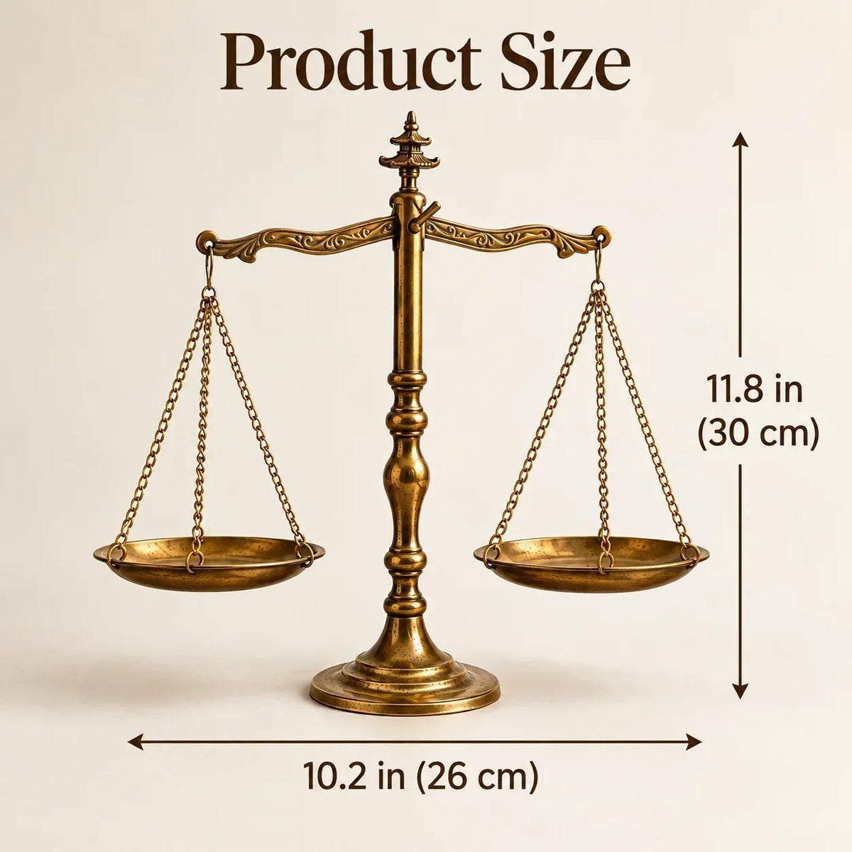 ⚖✨Vintage Brass Balance Scale — Decorative Tabletop Scale for Shelf, Mantel & Desk(📦Buy 2 Free Shipping)