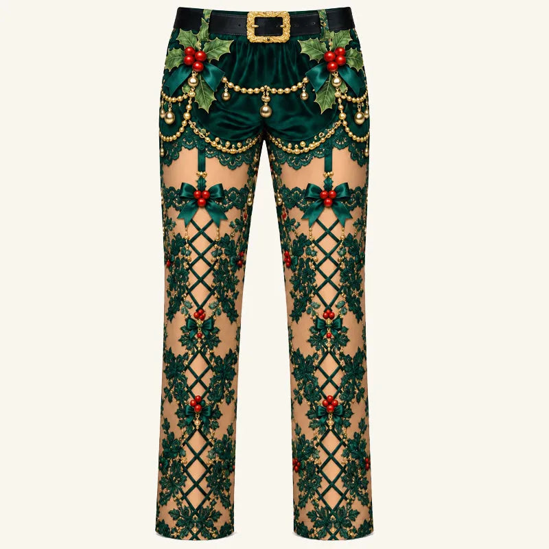 Funny Christmas Illusion Pants