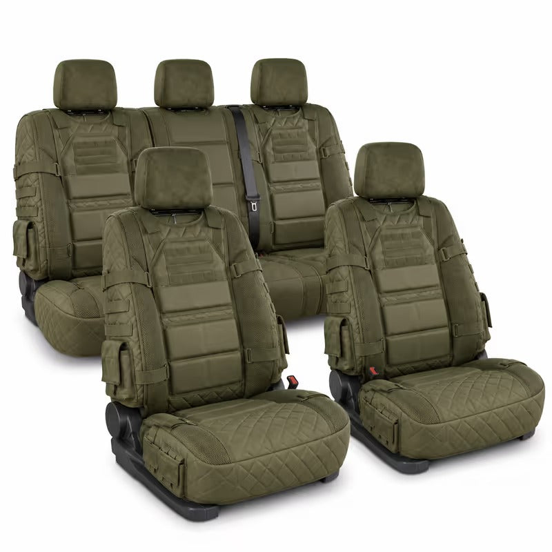 🎖️ Military‑Style Auto Seat Protectors|Universal Fit Heavy‑Duty Cushion For Long‑Drive Vehicle Owners