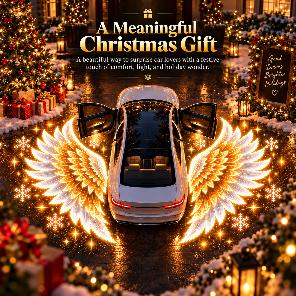 👼 Angel Wing Car Door Projector Lights | 2-Light Left & Right Set