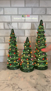 🔥Christmas Sale🎁Retro Hand-Painted Tabletop Christmas Trees🎄