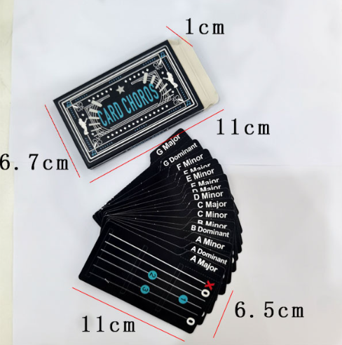 🎸Guitar Chord Cards for Beginners – For Right & Left-Handed Players✨(15Pcs )