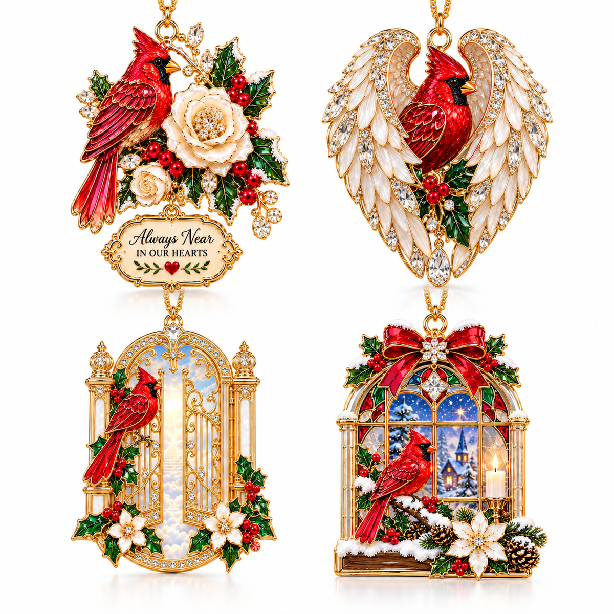 🎅 2026 Christmas Gift 50% Off--Cardinal Christmas Ornament – Red Bird Holiday Keepsake, Meaningful Memorial Gift for Family & Loved Ones