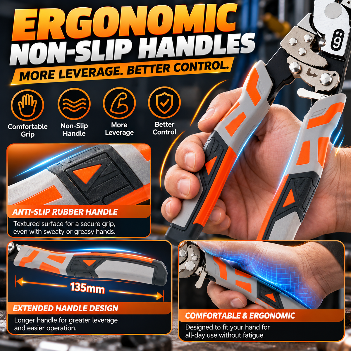 ⚡ Self-Locking Ratchet Pliers — More Grip, Less Effort