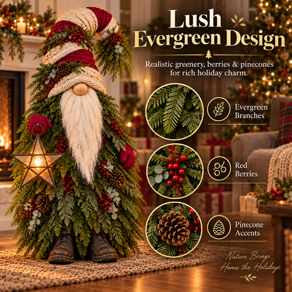 Evergreen Star Gnome™ Lighted Christmas Woodland Decor