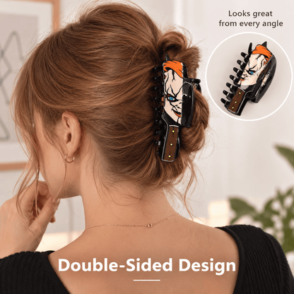 🎁Last Day Promotion 49% OFF🔥 Fun Horror Character Double-Sided Plastic Claw Hair Clips