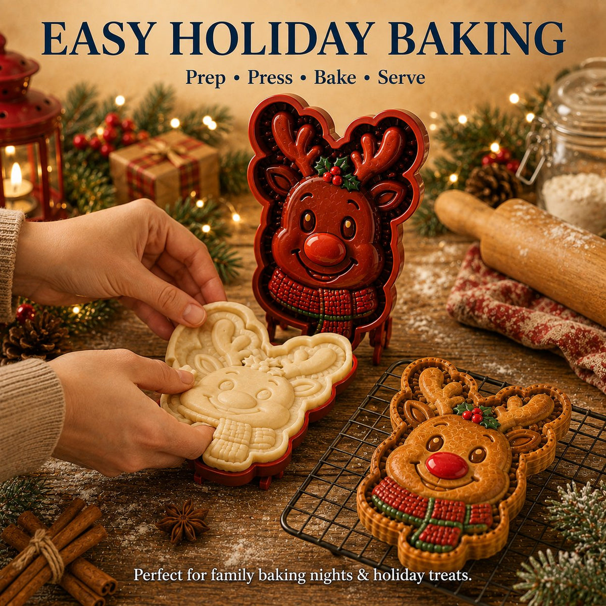 🎄 16-Design Christmas Mini Pie Mold Collection | Reusable Embossed Molds for Shaping Detailed Santa, Snowman, Reindeer, Tree & Holiday Pies 🥧✨