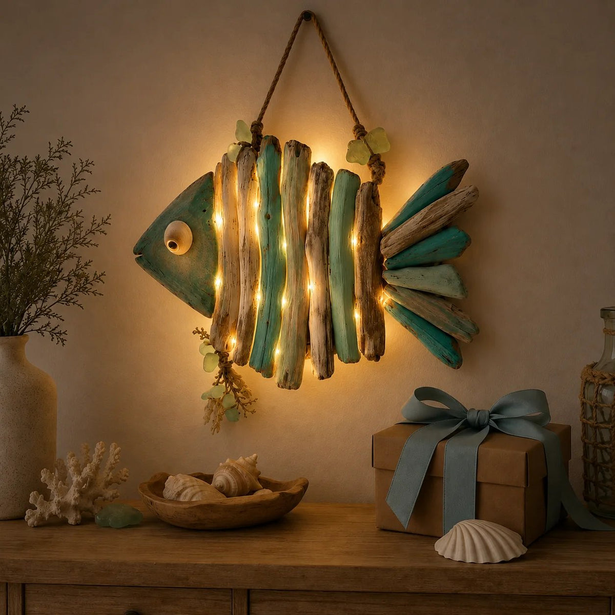 🌊🏡 Today 49% OFF🔥 Coastal Fish LED Wall Decor | Add Relaxing Seaside Style to Your Home