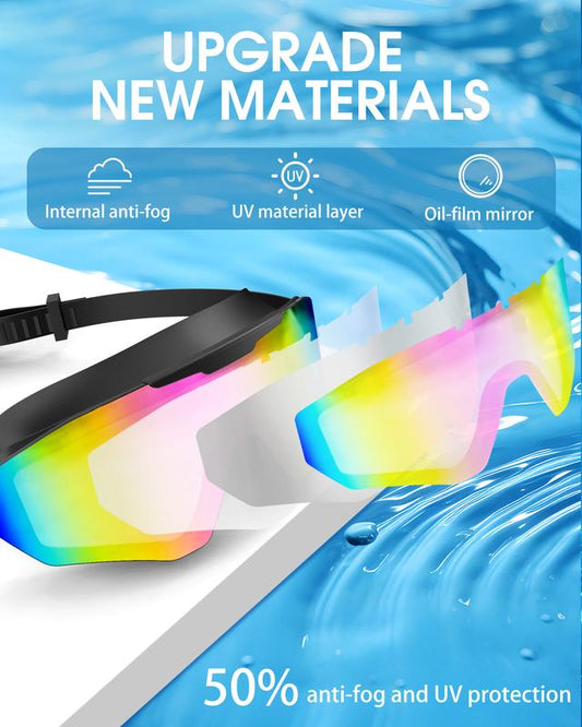🔥50% OFF Today – Panoramic Anti-Fog Swim Goggles Set 🏊‍♂️ Crystal-Clear Vision, No Leaks, No Fog!