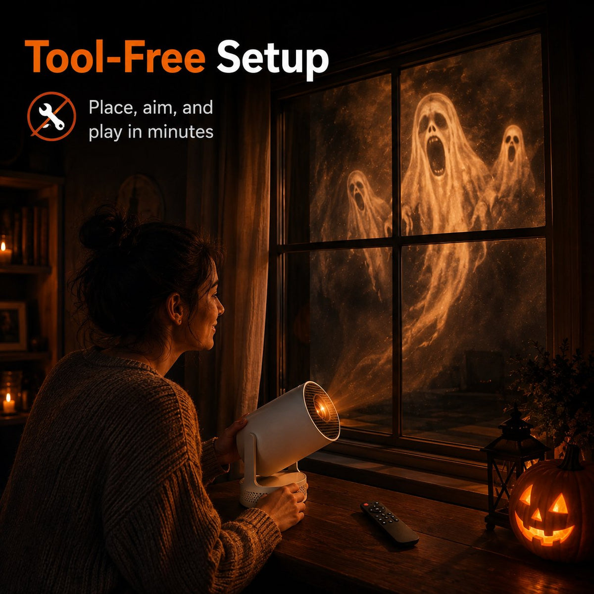 👻 Halloween Window Projector