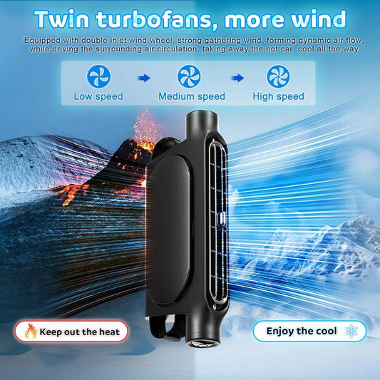 Stylish, Powerful & Space-Saving Car Rear Seat Cooling Fan
