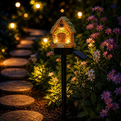 🔥Last Day 52% OFF🍄Solar Fairy-Tale Mushroom Cottage Garden Light💡