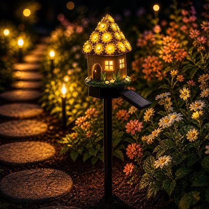 🔥Last Day 52% OFF🍄Solar Fairy-Tale Mushroom Cottage Garden Light💡