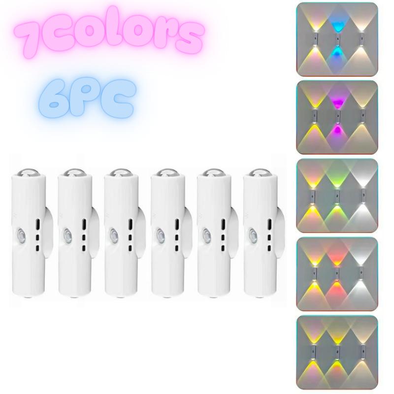 🌈 Motion Sensor Night Light – Rechargeable, Dimmable RGB Glow for Cozy Spaces