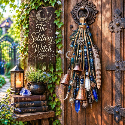 👉 Whimsical Witch Door Bell – Unique Hanging Decor for a Charming Home Entrance