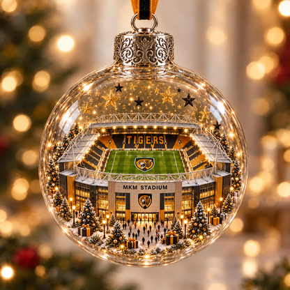 ⚽🎄 Christmas Sale: 50% OFF – Light-Up Football Stadium Ornament | 20 Styles