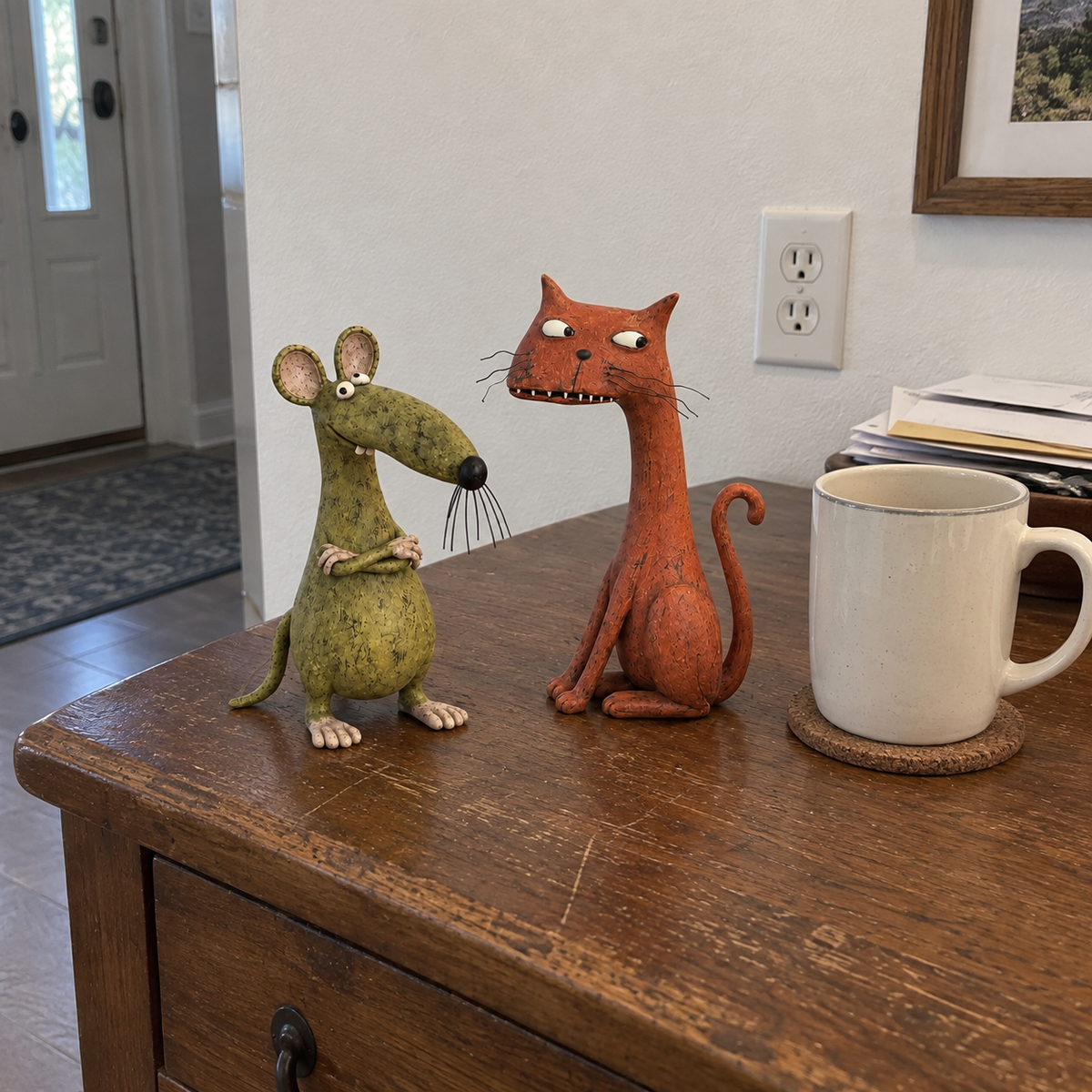 ✨Whimsical Vintage Animal Figurine with Quirky Charm