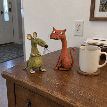 ✨Whimsical Vintage Animal Figurine with Quirky Charm