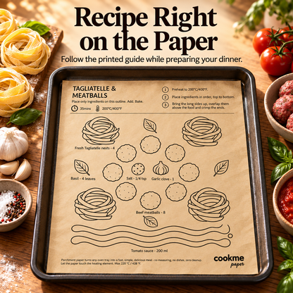 🍗Baking Paper Printed with Recipes—Making Baking Easy and Mess-Free! 👩‍🍳