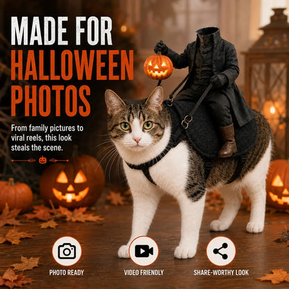 😺The Headless Horseman Rider™ Pet Costume🎃