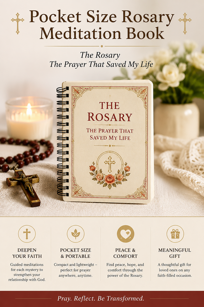 ✝️🔥 Today 49% OFF🔥 Pocket Size Rosary Meditation Book | The Rosary: The Prayer That Saved My Life