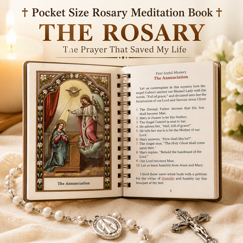 ✝️🔥 Today 49% OFF🔥 Pocket Size Rosary Meditation Book | The Rosary: The Prayer That Saved My Life