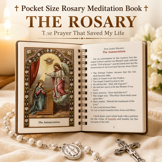 ✝️🔥 Today 49% OFF🔥 Pocket Size Rosary Meditation Book | The Rosary: The Prayer That Saved My Life