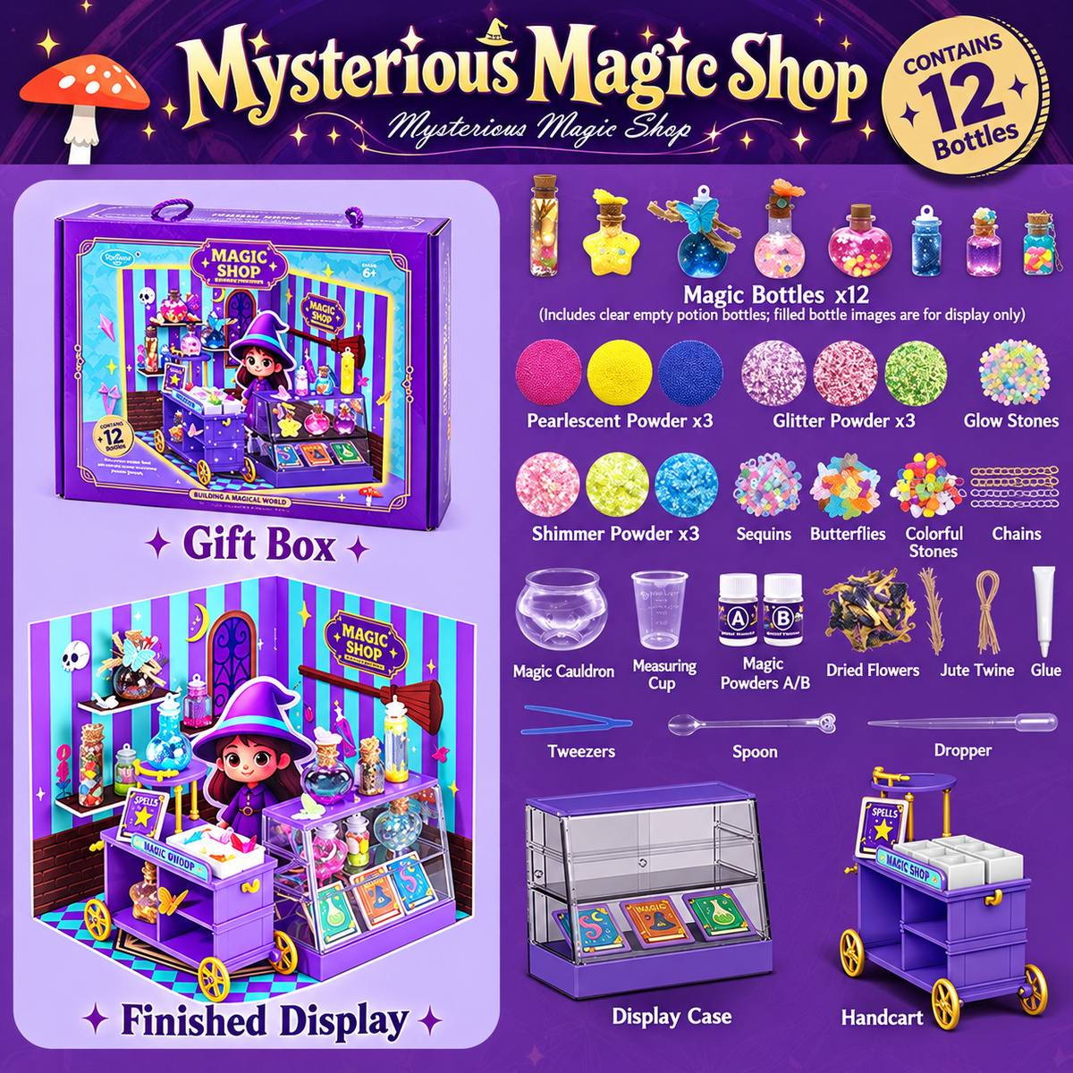 🔮✨ Starlit Wish Potion Lab – DIY Zodiac Magic Potion Making Kit
