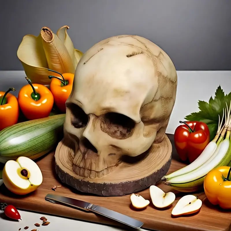 SkullSlice™ - Gothic Skull Knife Holder