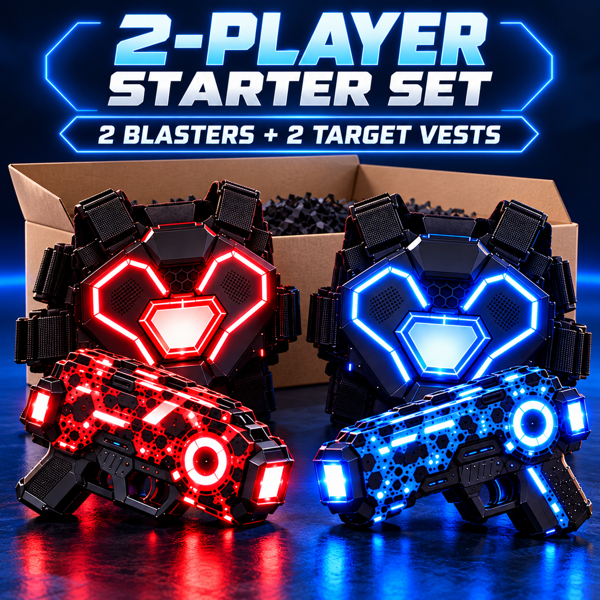 [Free Shipping] 🎮 Rechargeable Laser Tag Set for Kids & Families