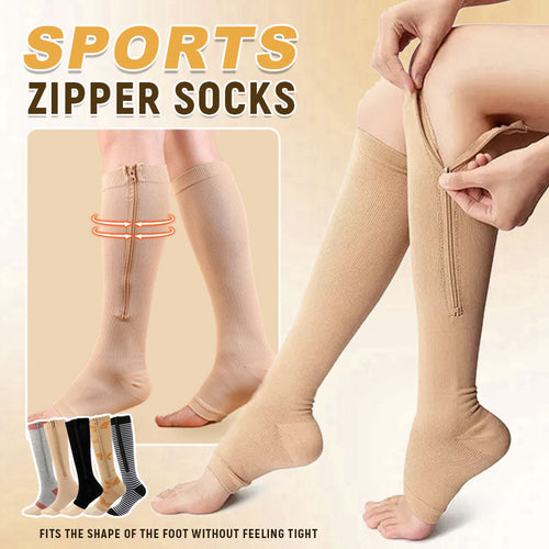 😂 Limited Time: 20% OFF –🏃‍♂️ Sports Zipper Socks – Comfort, Support & Easy On/Off