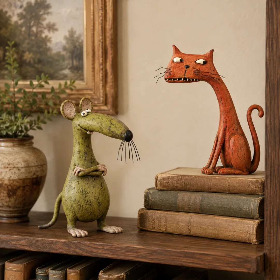 ✨Whimsical Vintage Animal Figurine with Quirky Charm