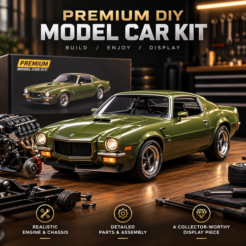🚗 DIY Classic Muscle Car Model Kit – Build & Display
