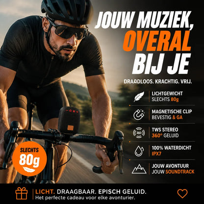 🥳2026 HOT SALE🥳💞55K+ SOLD!🎶 Waterproof Bicycle Bluetooth Speaker with Mounting Bracket
