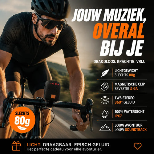 🥳2026 HOT SALE🥳💞55K+ SOLD!🎶 Waterproof Bicycle Bluetooth Speaker with Mounting Bracket