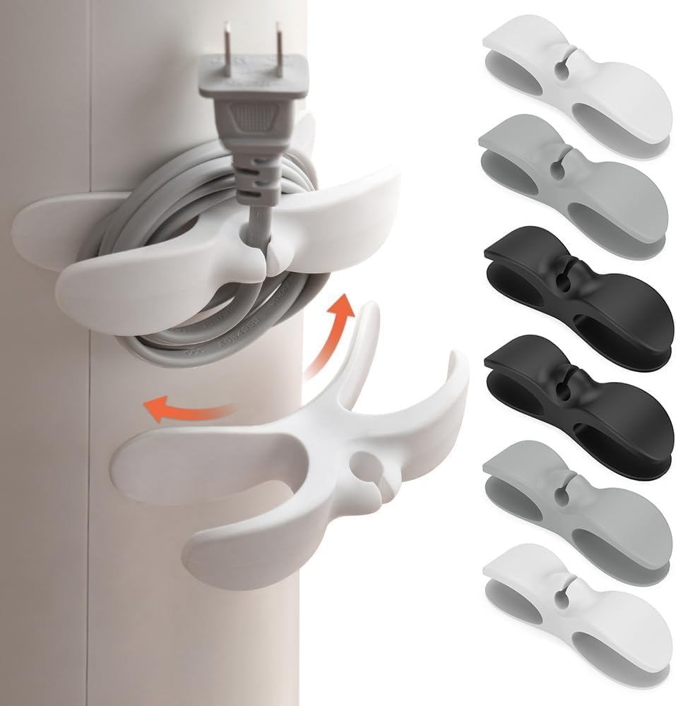 Cord Organizer for Appliances, Cord Holder Cord Wrap Cable Organizer Stick On Flat or Round Surface for Small Kitchen Appliances, Blenders, Coffee Maker, Pressure Cookers and Air Fryer