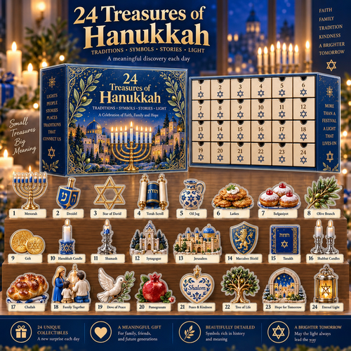 24 Treasures of Hanukkah – Traditions, Symbols & Light Countdown Calendar