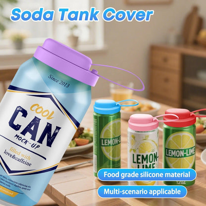 3Pcs BPA-Free Reusable Soda Can Lids, Secure Fit Covers to Keep Drinks Clean & Bug-Free, Optional Straws Included