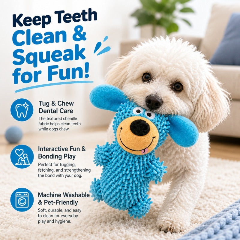 Squeaky Dog Plush Toy