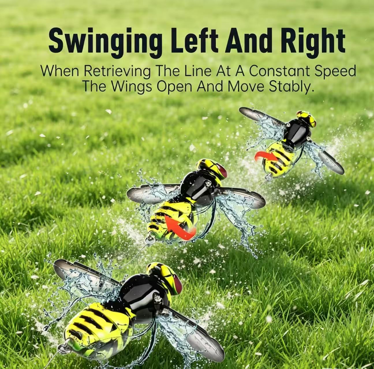 🔥 Last Day 49% OFF – 🐝 Bionic Wasp Topwater Lure That Triggers Explosive Strikes