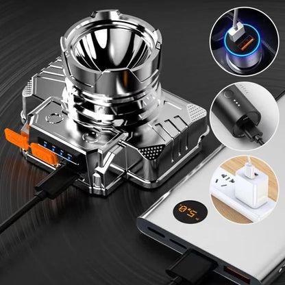 👍 Limited Time!⏰ Rechargeable Waterproof LED Headlamp | Outdoor Fishing & Camping Light! 🔦💧✨