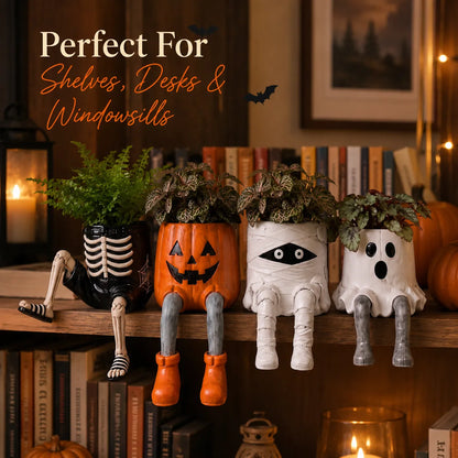Halloween Planters with Legs