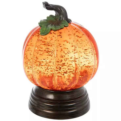 🔥Last Day 49% OFF -🔥🎃Glitter Lighted Pumpkin Snow Globe