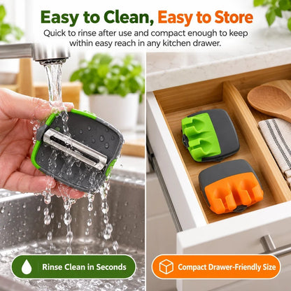 Palm Vegetable Peeler – Comfortable Finger-Fit Design