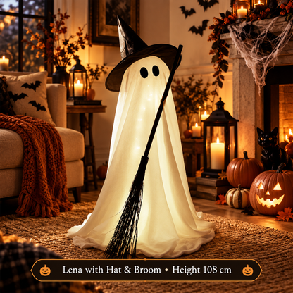Halloween Spooky Lighted Ghost Decor Set
