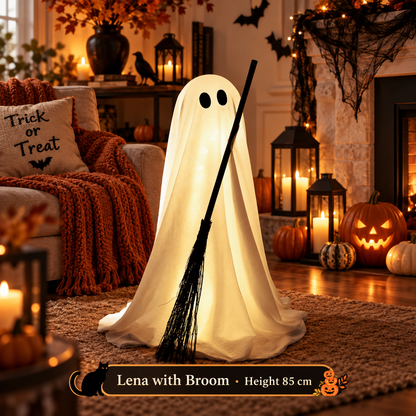 Halloween Spooky Lighted Ghost Decor Set