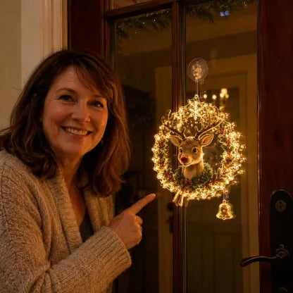 ✈️Last Day 50% OFF✨🎄Lighted Christmas Window Decoration with Suction Cup | Warm LED Window Light with Double-Layer Design & Multiple Festive Styles Flat Version✨ - image 25