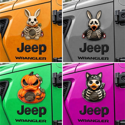 Jeep Halloween 85th Anniversary Grim Reaper Duck Acrylic Magnet