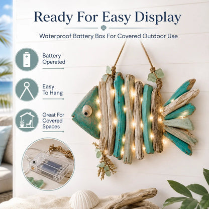 🌊🏡 Today 49% OFF🔥 Coastal Fish LED Wall Decor | Add Relaxing Seaside Style to Your Home
